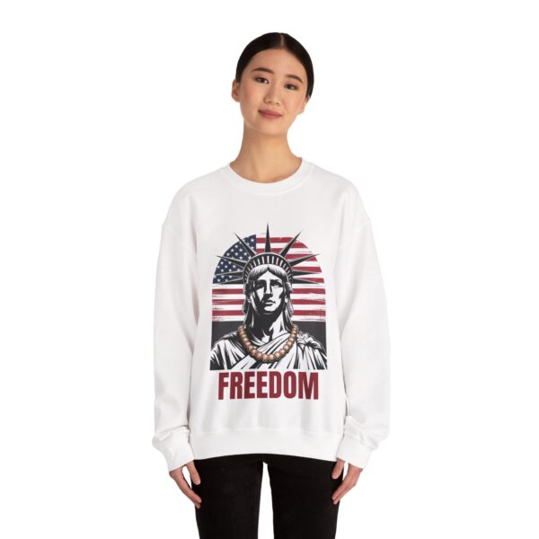 Freedom Crewneck Sweatshirt - Patriotic Apparel for All, Perfect for Memorial Day, Independence Day, Casual Wear, Gifts - Image 3