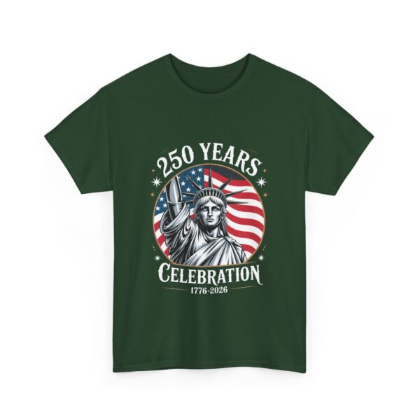 Celebrate 250 Years Unisex Heavy Cotton Tee, Fourth of July Shirt, Patriotic Apparel, Americana Tee, Independence Day Gift - Image 30