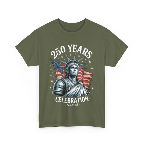 Patriotic Celebration Tee | Unisex Heavy Cotton T-Shirt for 4th of July, Memorial Day, BBQs, Independence Day, USA Pride - Image 7