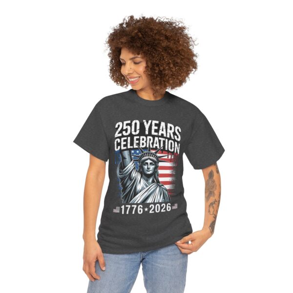 250 Years Celebration Tee – Unisex Heavy Cotton Tee for Independence Day, American History, Patriotism, Gifts, Commemorative Events - Image 42