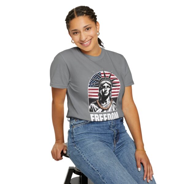 Patriotic Graphic Tee - Unisex Garment-Dyed T-Shirt, Casual Wear, Gift for Independence Day, Freedom Spirit, Summer Outing - Image 14