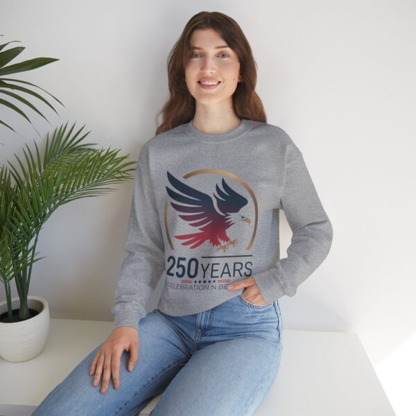 250 Years Celebration Crewneck Sweatshirt, Unisex Sweatshirt, Anniversary Gift, Eagle Design, Cozy Style, Commemorative Apparel - Image 31