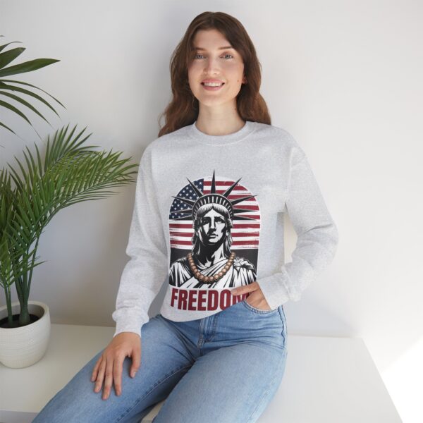 Freedom Crewneck Sweatshirt - Patriotic Apparel for All, Perfect for Memorial Day, Independence Day, Casual Wear, Gifts - Image 10