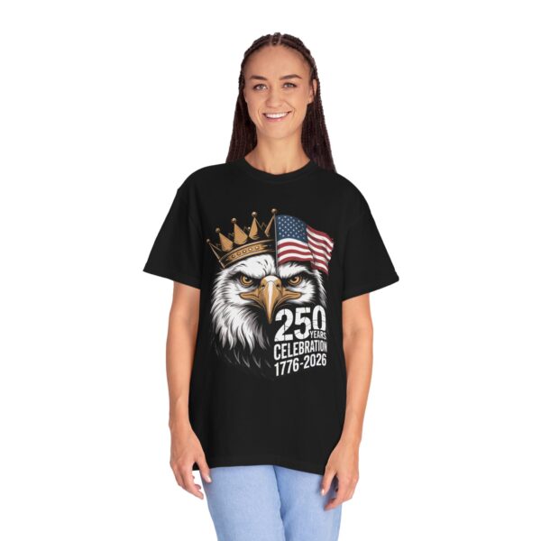 Patriotic Eagle T-Shirt for 250 Years Celebration, Unisex Graphic Tee, 4th of July Gift, Americana Shirt, Independence Day Apparel - Image 11