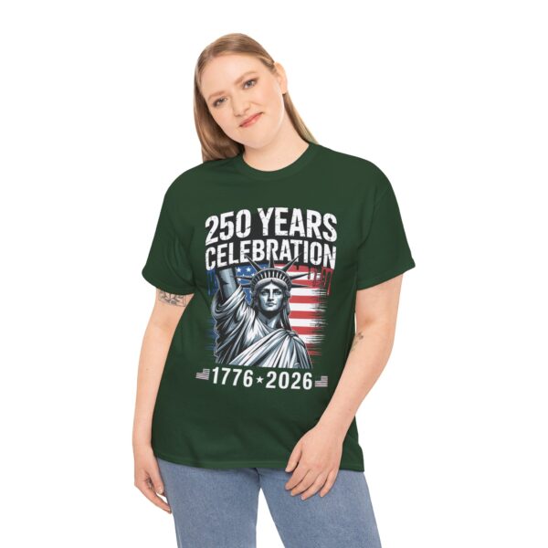 250 Years Celebration Tee – Unisex Heavy Cotton Tee for Independence Day, American History, Patriotism, Gifts, Commemorative Events - Image 35