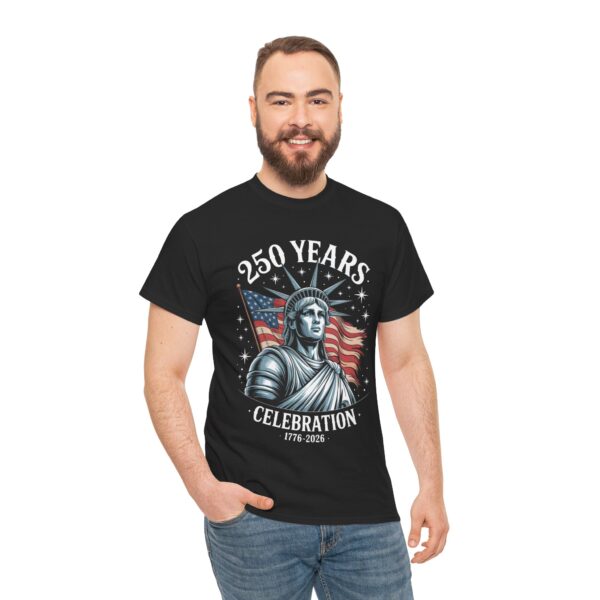 Patriotic Celebration Tee | Unisex Heavy Cotton T-Shirt for 4th of July, Memorial Day, BBQs, Independence Day, USA Pride - Image 4