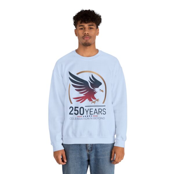 250 Years Celebration Crewneck Sweatshirt, Unisex Sweatshirt, Anniversary Gift, Eagle Design, Cozy Style, Commemorative Apparel - Image 36