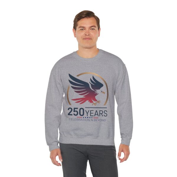 250 Years Celebration Crewneck Sweatshirt, Unisex Sweatshirt, Anniversary Gift, Eagle Design, Cozy Style, Commemorative Apparel - Image 30