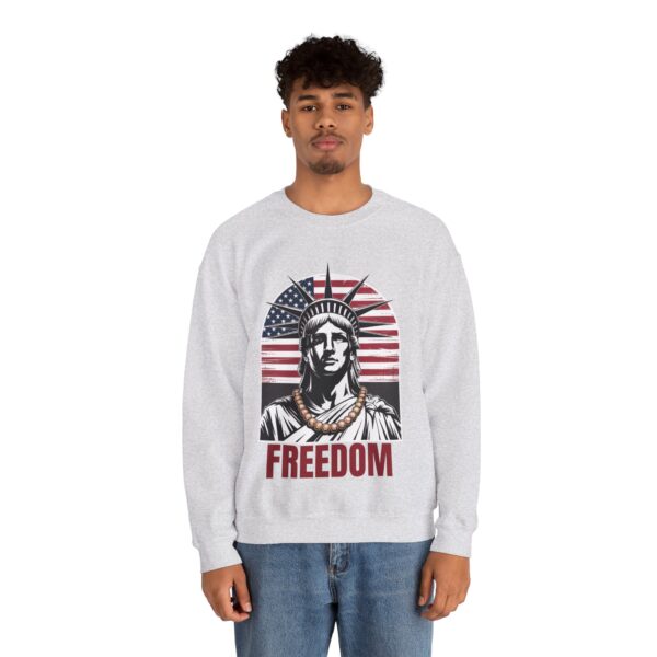 Freedom Crewneck Sweatshirt - Patriotic Apparel for All, Perfect for Memorial Day, Independence Day, Casual Wear, Gifts - Image 9