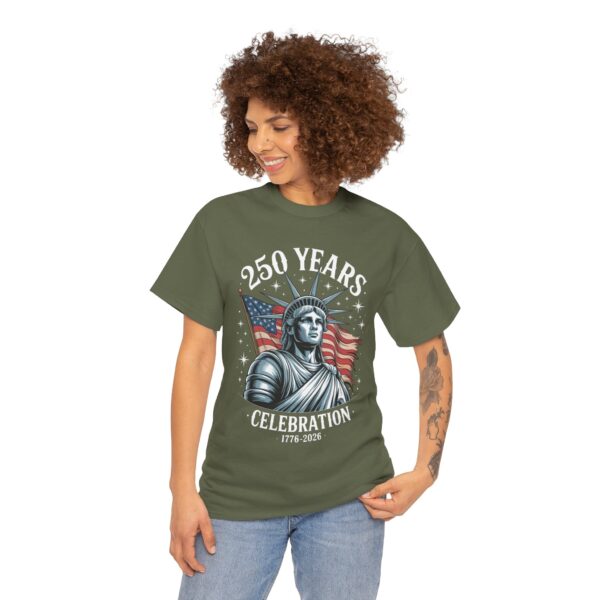 Patriotic Celebration Tee | Unisex Heavy Cotton T-Shirt for 4th of July, Memorial Day, BBQs, Independence Day, USA Pride - Image 8
