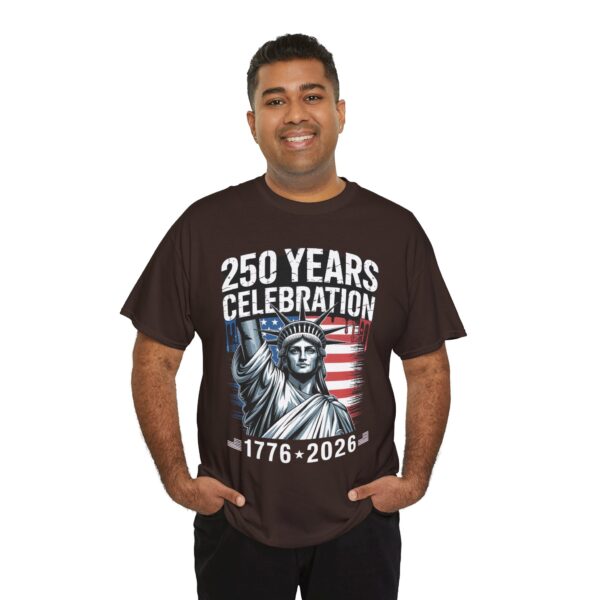 250 Years Celebration Tee – Unisex Heavy Cotton Tee for Independence Day, American History, Patriotism, Gifts, Commemorative Events - Image 22