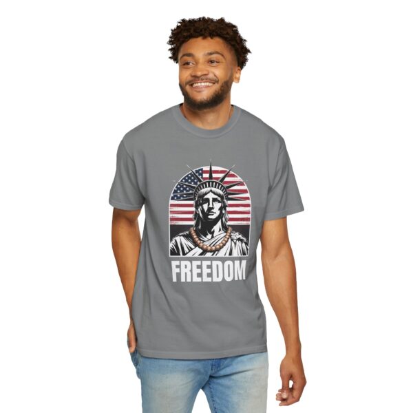 Patriotic Graphic Tee - Unisex Garment-Dyed T-Shirt, Casual Wear, Gift for Independence Day, Freedom Spirit, Summer Outing - Image 15
