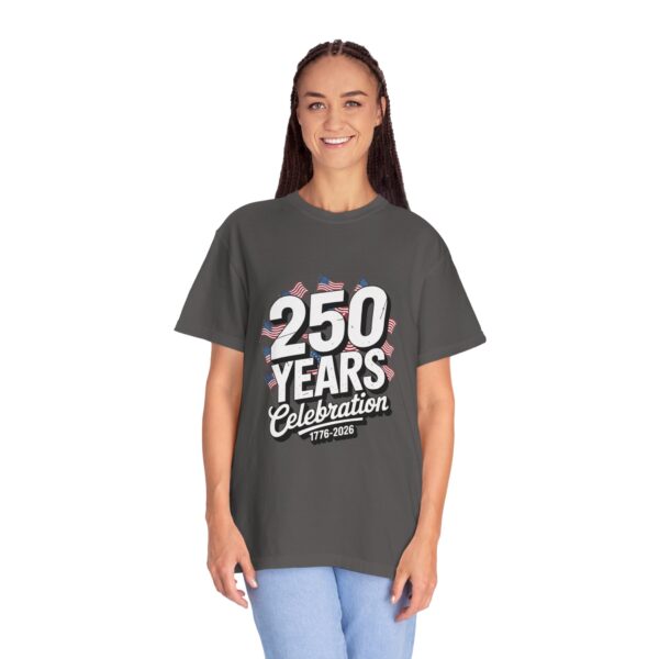 250 Years Celebration Unisex T-Shirt | Patriotic Tee | 4th of July, Memorial Day, Independence Day, USA Pride, Gift Idea - Image 9