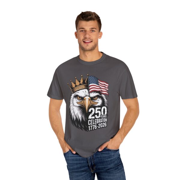 Patriotic Eagle T-Shirt for 250 Years Celebration, Unisex Graphic Tee, 4th of July Gift, Americana Shirt, Independence Day Apparel - Image 2