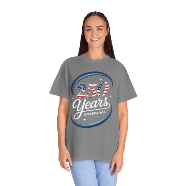 Patriotic Unisex T-Shirt, Vintage Americana Style Tee, 250 Celebratory Shirt, Fourth of July Gift, Casual Summer Wear - Image 9