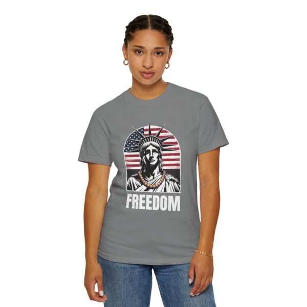 Patriotic Graphic Tee - Unisex Garment-Dyed T-Shirt, Casual Wear, Gift for Independence Day, Freedom Spirit, Summer Outing - Image 12