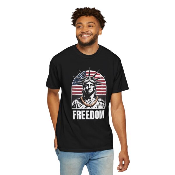 Patriotic Graphic Tee - Unisex Garment-Dyed T-Shirt, Casual Wear, Gift for Independence Day, Freedom Spirit, Summer Outing - Image 39