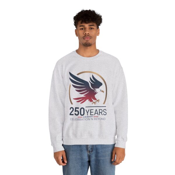 250 Years Celebration Crewneck Sweatshirt, Unisex Sweatshirt, Anniversary Gift, Eagle Design, Cozy Style, Commemorative Apparel - Image 12