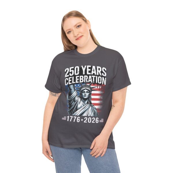 250 Years Celebration Tee – Unisex Heavy Cotton Tee for Independence Day, American History, Patriotism, Gifts, Commemorative Events - Image 51