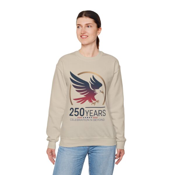 250 Years Celebration Crewneck Sweatshirt, Unisex Sweatshirt, Anniversary Gift, Eagle Design, Cozy Style, Commemorative Apparel - Image 21