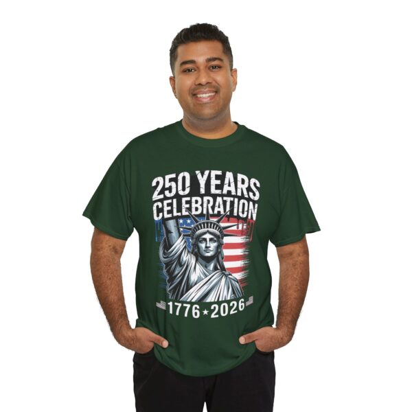 250 Years Celebration Tee – Unisex Heavy Cotton Tee for Independence Day, American History, Patriotism, Gifts, Commemorative Events - Image 38
