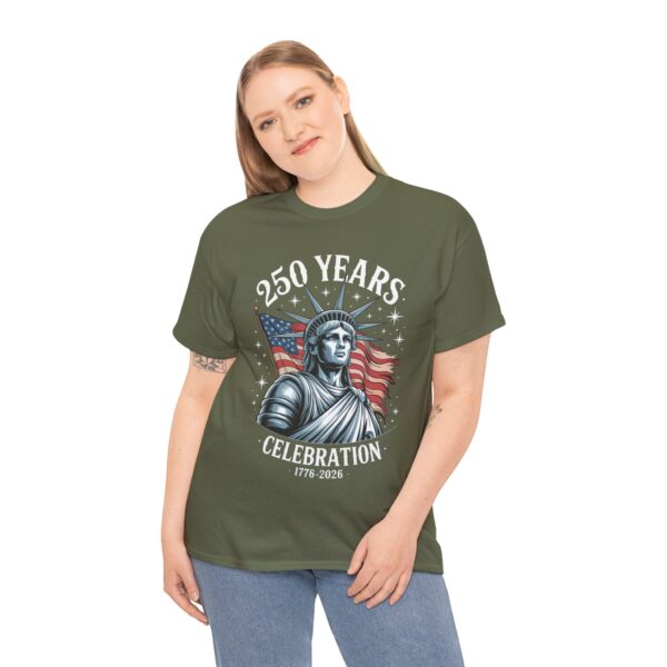 Patriotic Celebration Tee | Unisex Heavy Cotton T-Shirt for 4th of July, Memorial Day, BBQs, Independence Day, USA Pride - Image 9