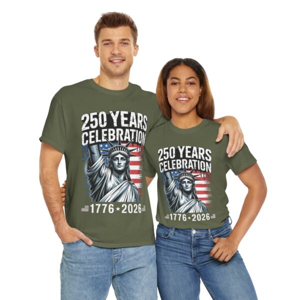 250 Years Celebration Tee – Unisex Heavy Cotton Tee for Independence Day, American History, Patriotism, Gifts, Commemorative Events - Image 32