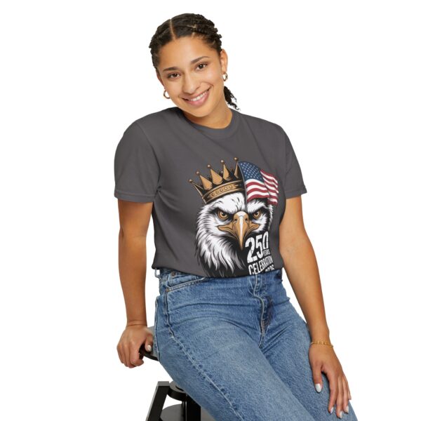 Patriotic Eagle T-Shirt for 250 Years Celebration, Unisex Graphic Tee, 4th of July Gift, Americana Shirt, Independence Day Apparel - Image 5
