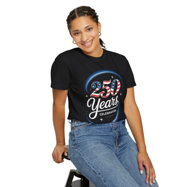 Patriotic Unisex T-Shirt, Vintage Americana Style Tee, 250 Celebratory Shirt, Fourth of July Gift, Casual Summer Wear - Image 25