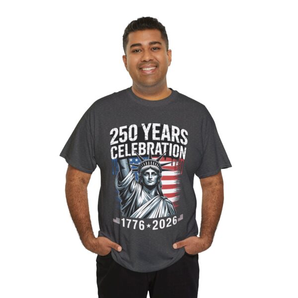 250 Years Celebration Tee – Unisex Heavy Cotton Tee for Independence Day, American History, Patriotism, Gifts, Commemorative Events - Image 46