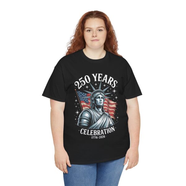 Patriotic Celebration Tee | Unisex Heavy Cotton T-Shirt for 4th of July, Memorial Day, BBQs, Independence Day, USA Pride - Image 5