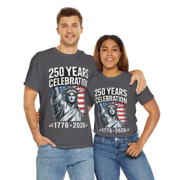 250 Years Celebration Tee – Unisex Heavy Cotton Tee for Independence Day, American History, Patriotism, Gifts, Commemorative Events - Image 56