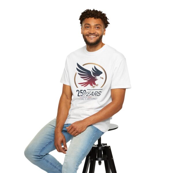 250 Years Celebration Unisex Garment-Dyed T-shirt, Eagle Tee, Commemorative Shirt, Vintage Style Apparel, Heritage Fashion - Image 5