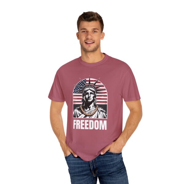 Patriotic Graphic Tee - Unisex Garment-Dyed T-Shirt, Casual Wear, Gift for Independence Day, Freedom Spirit, Summer Outing - Image 42