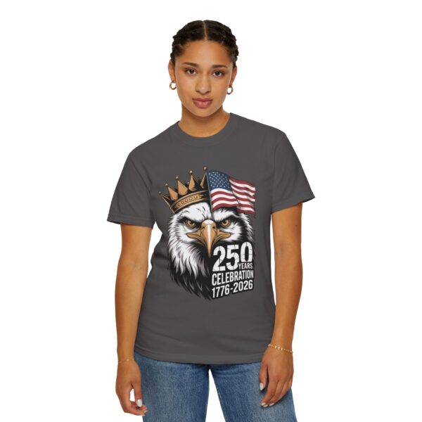 Patriotic Eagle T-Shirt for 250 Years Celebration, Unisex Graphic Tee, 4th of July Gift, Americana Shirt, Independence Day Apparel - Image 4