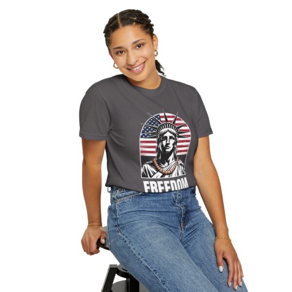 Patriotic Graphic Tee - Unisex Garment-Dyed T-Shirt, Casual Wear, Gift for Independence Day, Freedom Spirit, Summer Outing - Image 30