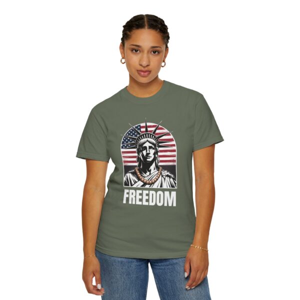Patriotic Graphic Tee - Unisex Garment-Dyed T-Shirt, Casual Wear, Gift for Independence Day, Freedom Spirit, Summer Outing - Image 20