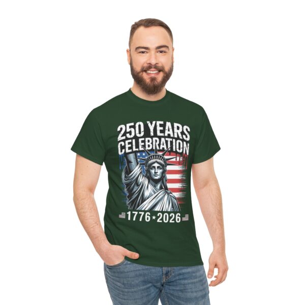 250 Years Celebration Tee – Unisex Heavy Cotton Tee for Independence Day, American History, Patriotism, Gifts, Commemorative Events - Image 36