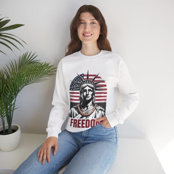 Freedom Crewneck Sweatshirt - Patriotic Apparel for All, Perfect for Memorial Day, Independence Day, Casual Wear, Gifts - Image 5