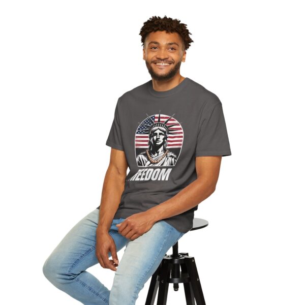 Patriotic Graphic Tee - Unisex Garment-Dyed T-Shirt, Casual Wear, Gift for Independence Day, Freedom Spirit, Summer Outing - Image 32