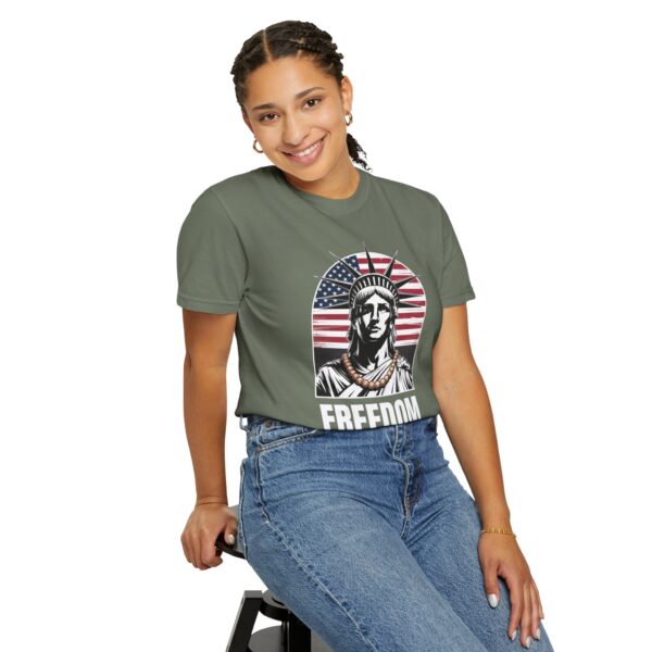 Patriotic Graphic Tee - Unisex Garment-Dyed T-Shirt, Casual Wear, Gift for Independence Day, Freedom Spirit, Summer Outing - Image 22