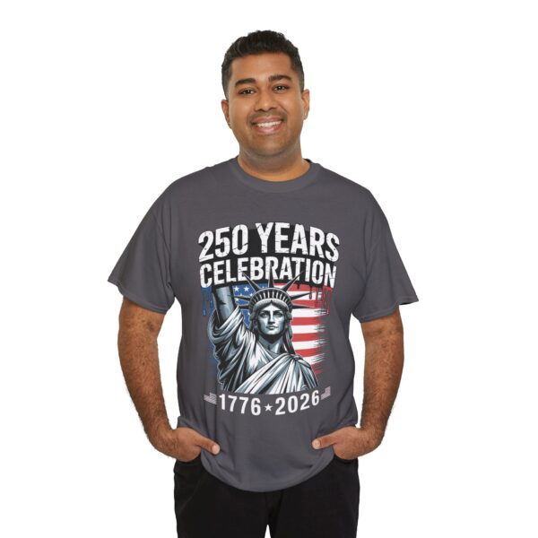 250 Years Celebration Tee – Unisex Heavy Cotton Tee for Independence Day, American History, Patriotism, Gifts, Commemorative Events - Image 54