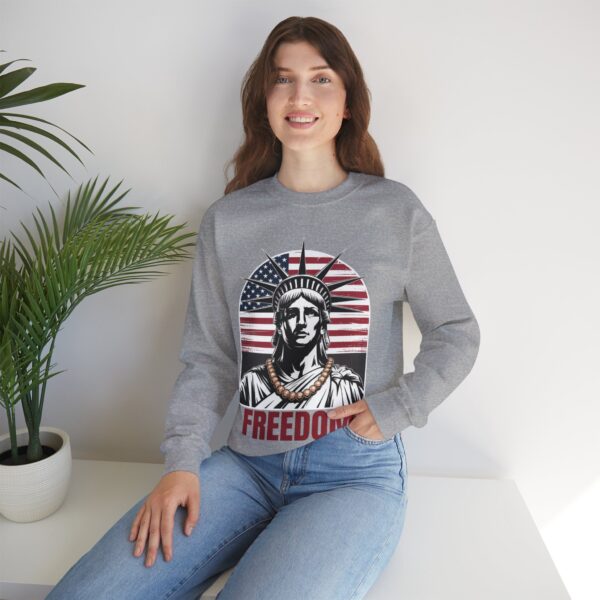 Freedom Crewneck Sweatshirt - Patriotic Apparel for All, Perfect for Memorial Day, Independence Day, Casual Wear, Gifts - Image 15