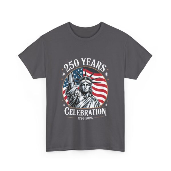 Celebrate 250 Years Unisex Heavy Cotton Tee, Fourth of July Shirt, Patriotic Apparel, Americana Tee, Independence Day Gift - Image 48