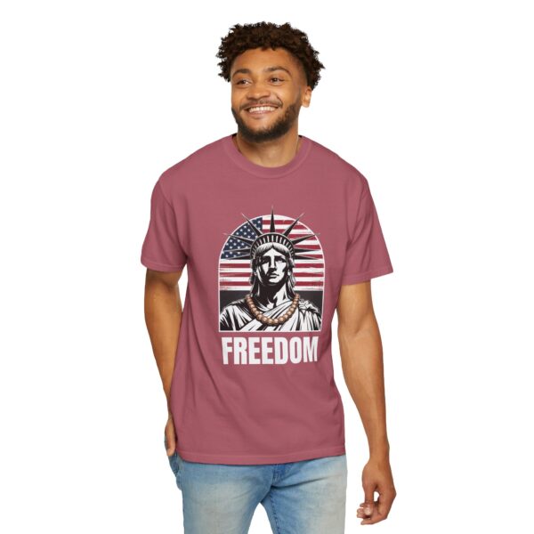Patriotic Graphic Tee - Unisex Garment-Dyed T-Shirt, Casual Wear, Gift for Independence Day, Freedom Spirit, Summer Outing - Image 47