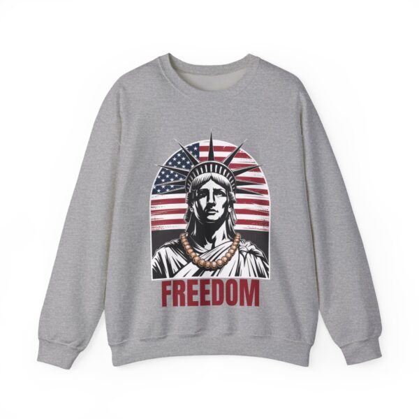 Freedom Crewneck Sweatshirt - Patriotic Apparel for All, Perfect for Memorial Day, Independence Day, Casual Wear, Gifts - Image 11