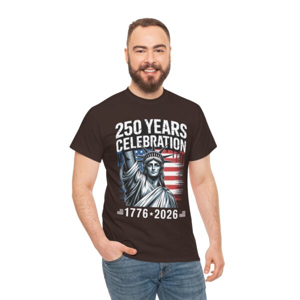 250 Years Celebration Tee – Unisex Heavy Cotton Tee for Independence Day, American History, Patriotism, Gifts, Commemorative Events - Image 20
