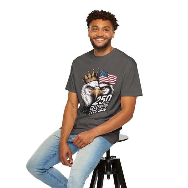 Patriotic Eagle T-Shirt for 250 Years Celebration, Unisex Graphic Tee, 4th of July Gift, Americana Shirt, Independence Day Apparel - Image 8