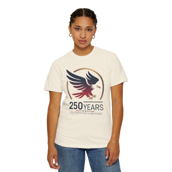 250 Years Celebration Unisex Garment-Dyed T-shirt, Eagle Tee, Commemorative Shirt, Vintage Style Apparel, Heritage Fashion - Image 10
