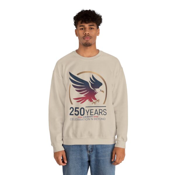 250 Years Celebration Crewneck Sweatshirt, Unisex Sweatshirt, Anniversary Gift, Eagle Design, Cozy Style, Commemorative Apparel - Image 20